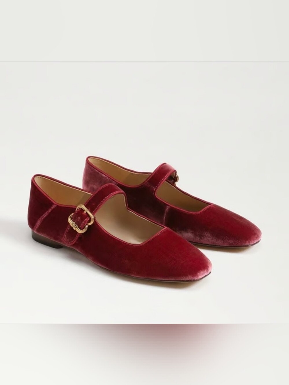 Sam Edelman Michaela Mary Jane Flat, Rasbery Mauve, Size 6.5